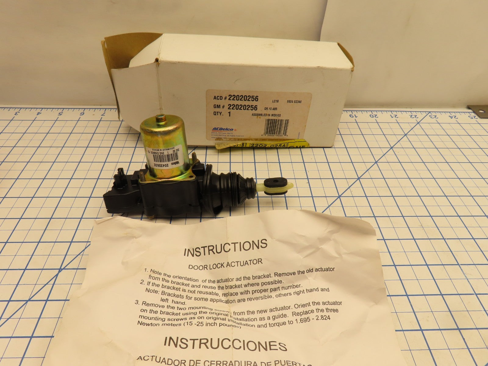 Evan-Fischer Door Lock Actuator – Fits 1979-1999 GMC C1500 Suburban & More, GM1314105