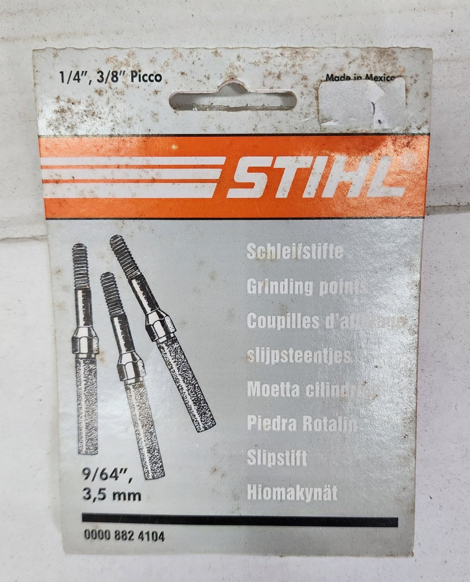 Stihl 0000 882 4104 Saw Sharpening Grinding Stone 9/64" Pack of 3 Stones