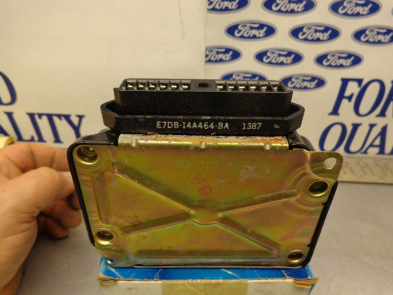 Pc Powertrain Control Module Ford FORD OEM NOS E7DZ-12B577-C PCM Powertrain Control Module Computer Brai ...