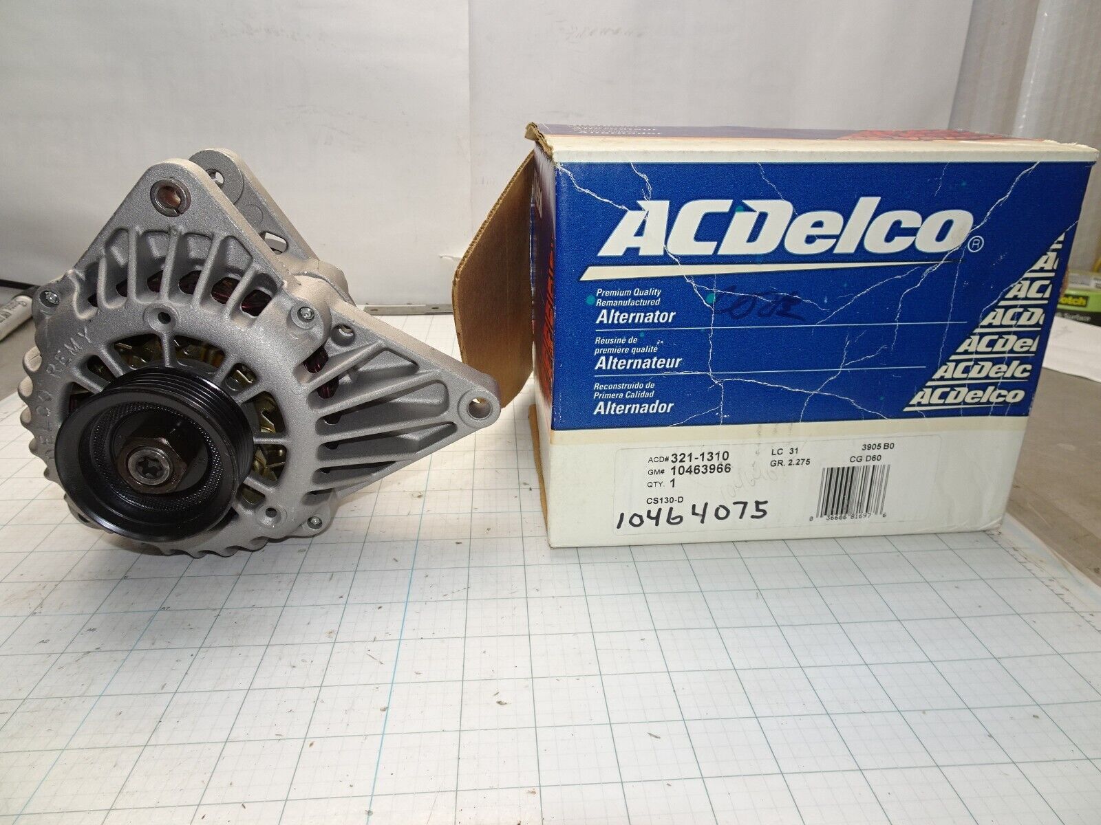 GM 10463966 Alternator ACDelco 321-1310 105 Amp OEM General Motors NO ...