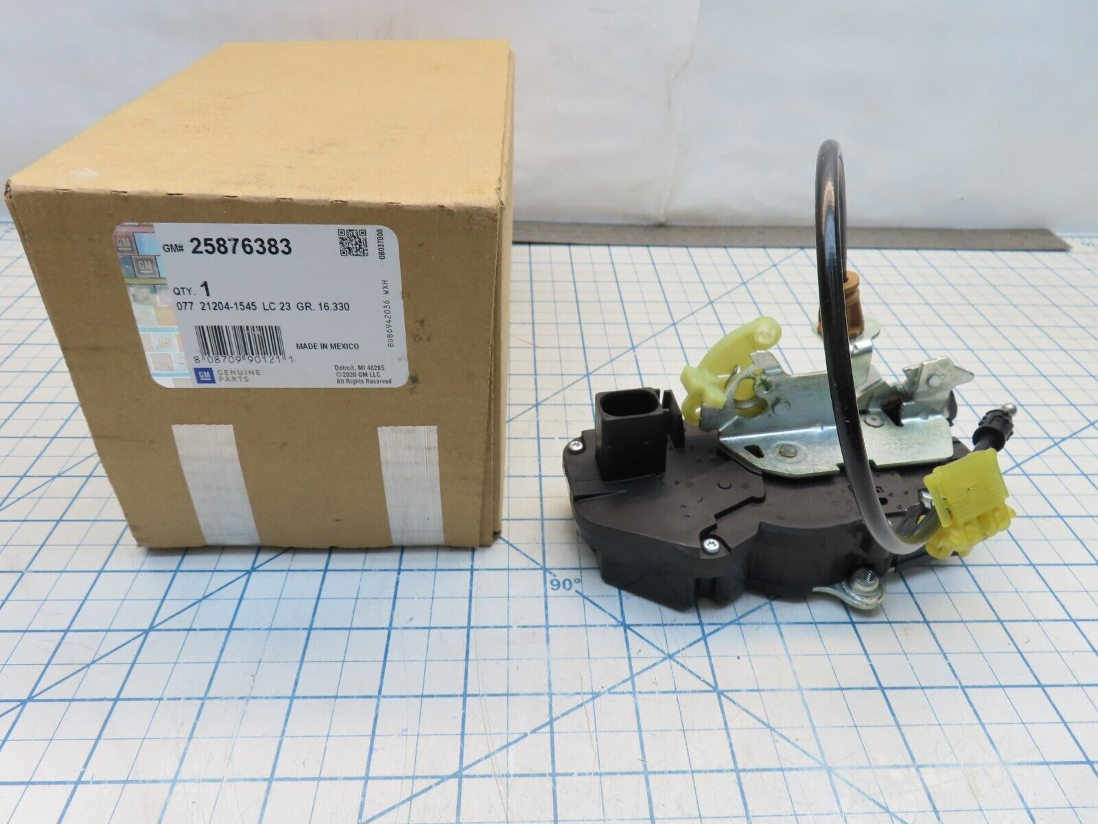 GM 25876383 Power Door Lock Latch Assembly RH Passenger General Motors ...
