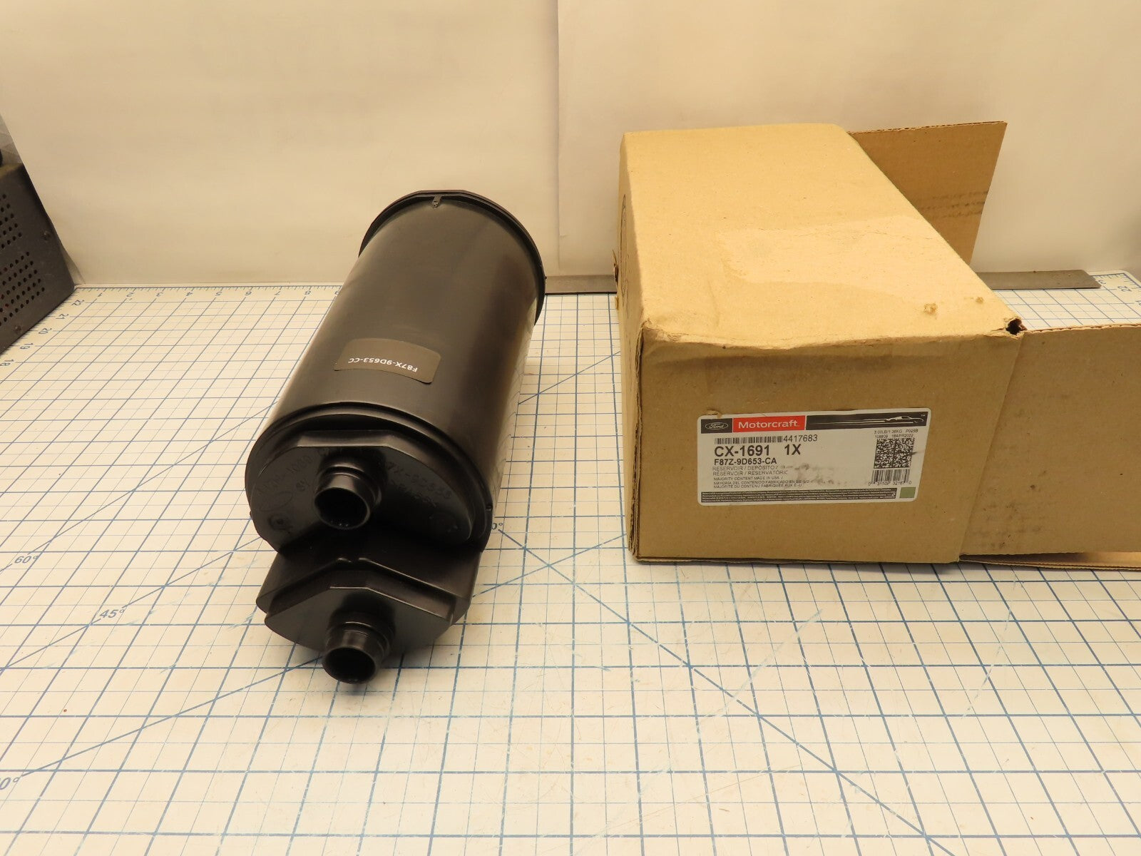 Ford F87Z-9D653-CA Charcoal Fuel Vapor Canister Reservoir CX-1691 OEM ...