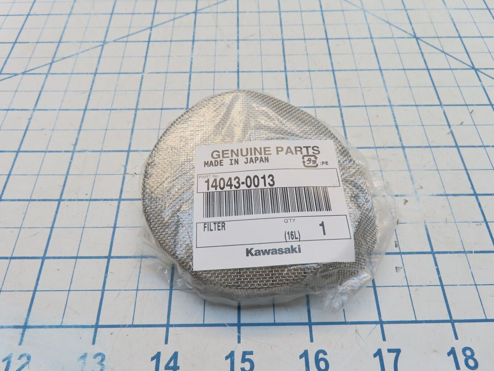 Kawasaki 14043-0013 Converter Belt Filter Screen – Cottonwood Surplus Sales