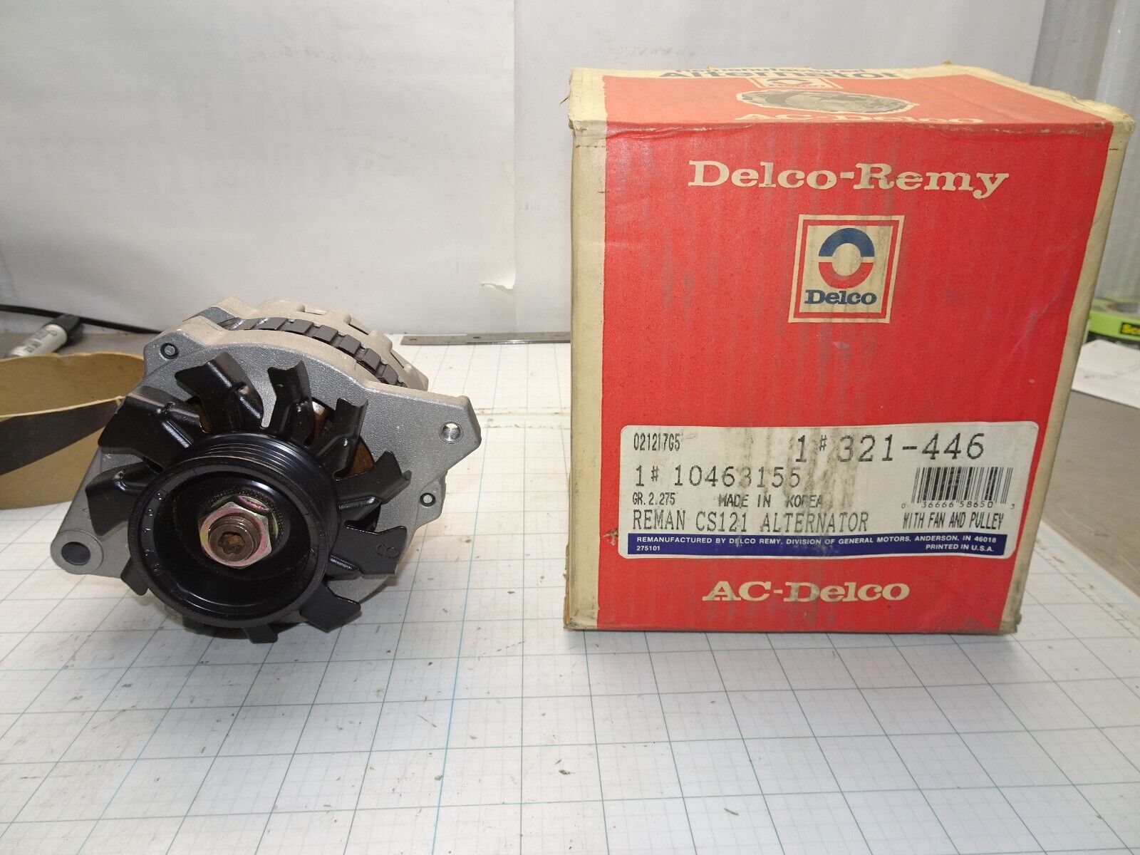 GM 10463155 Alternator ACDelco 321-446 94 Amp OEM General Motors NO Co ...