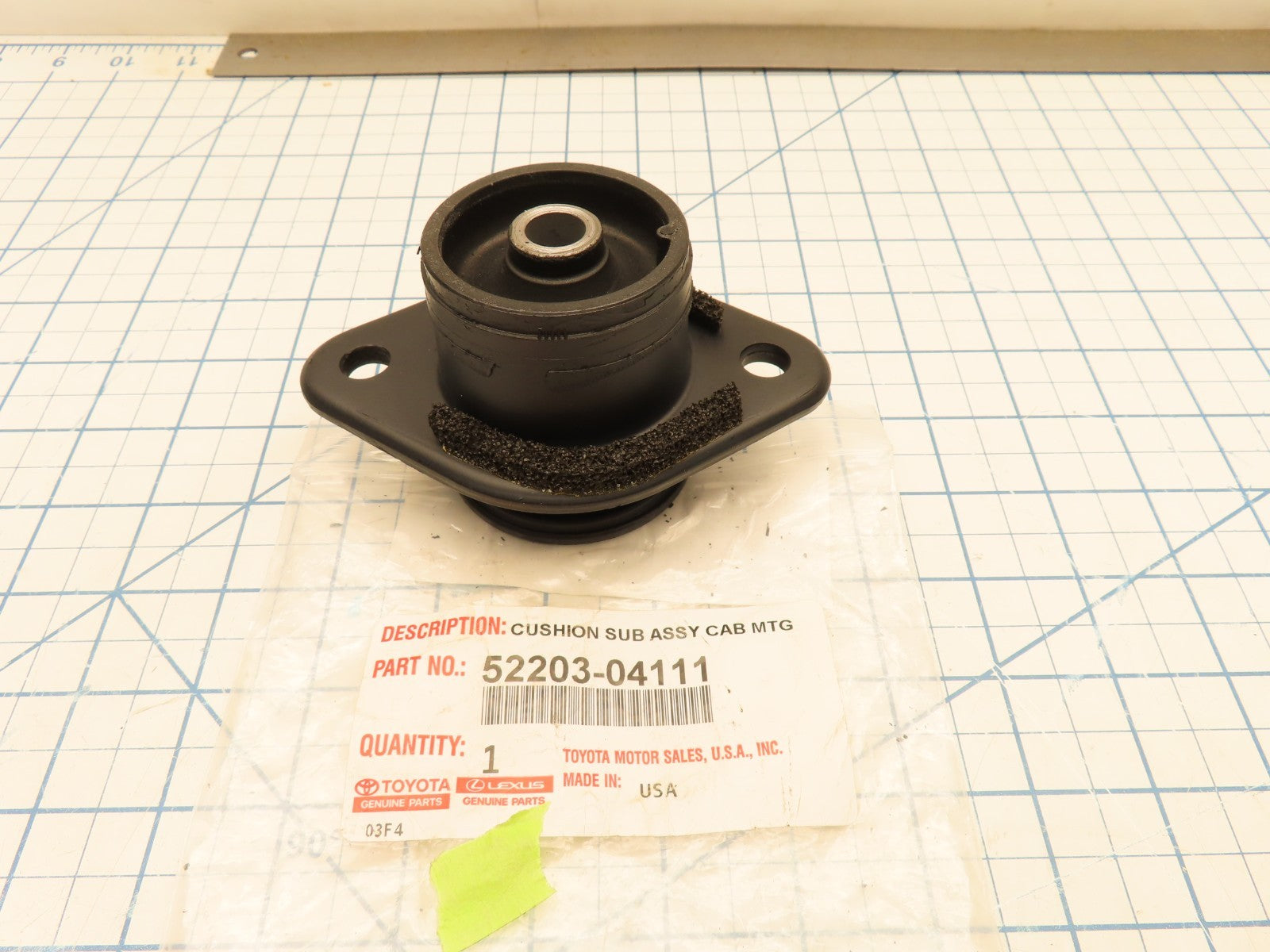 Toyota 52203-04111 Cab Body Mount Cushion – Cottonwood Surplus Sales
