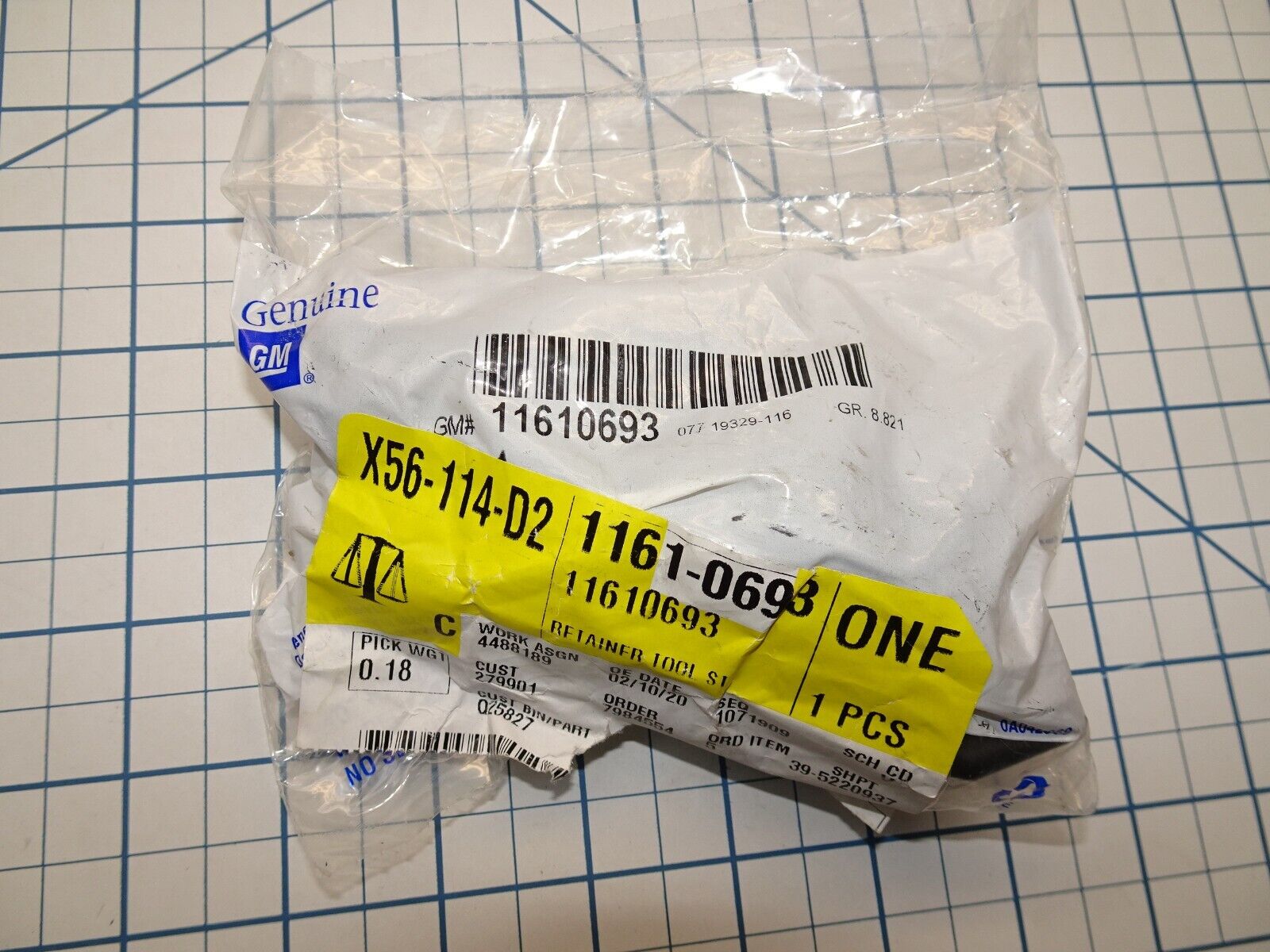 GM 11610693 Retainer and Nut for Jack Tool Bag OEM NOS General Motors ...