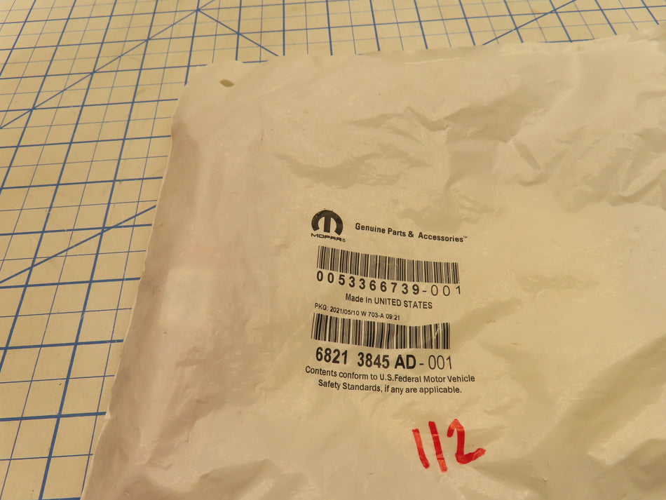 Mopar 68213845AD Side Marker Light Lamp Red Rear Left LH Factory Sealed