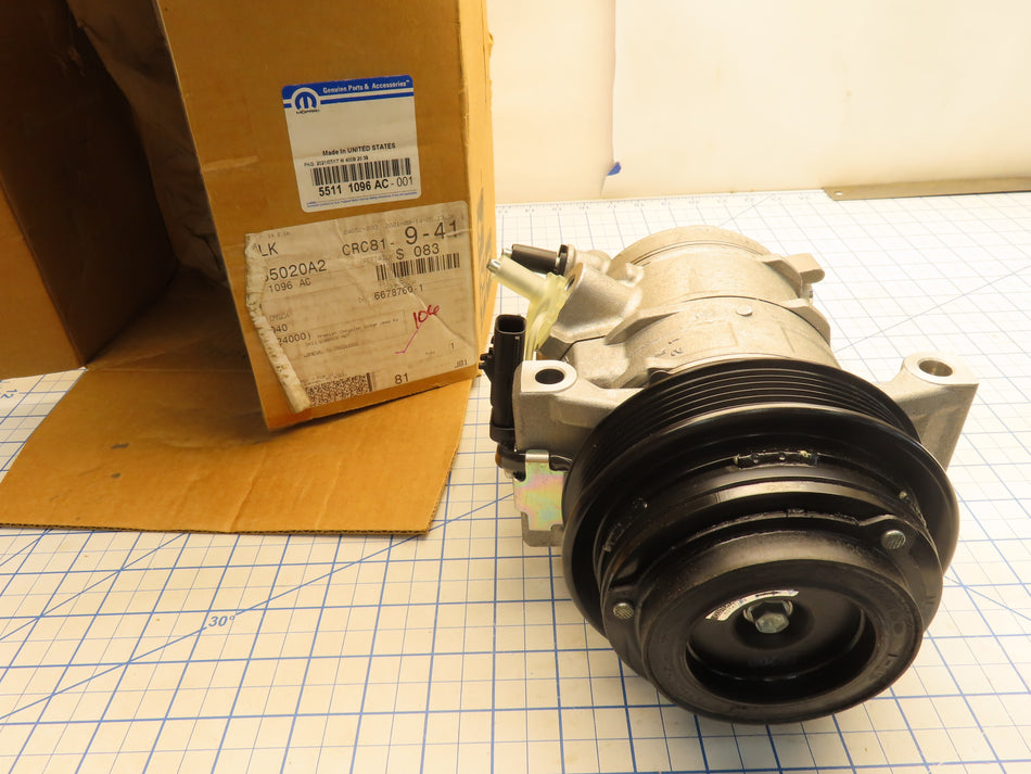 Mopar 55111096AC Air Conditioner Compressor A/C with Clutch