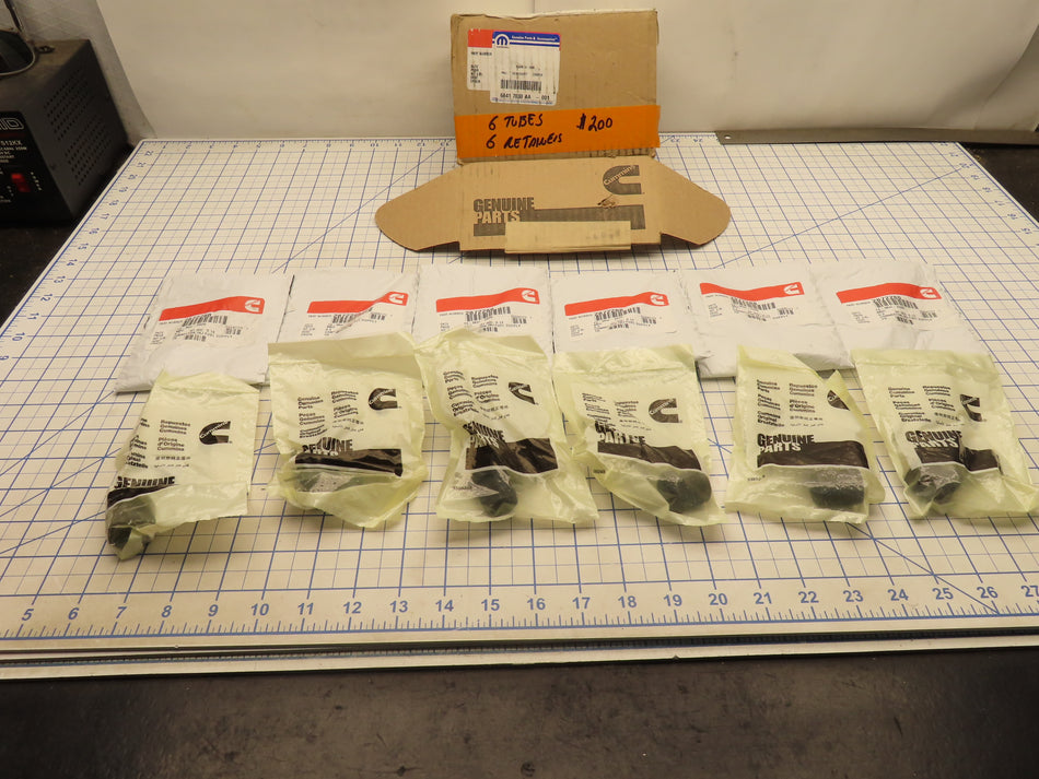 Mopar 68417030AA Injector Tube and Retainer Kit 6 Tubes 6 Retainers Factory Sealed