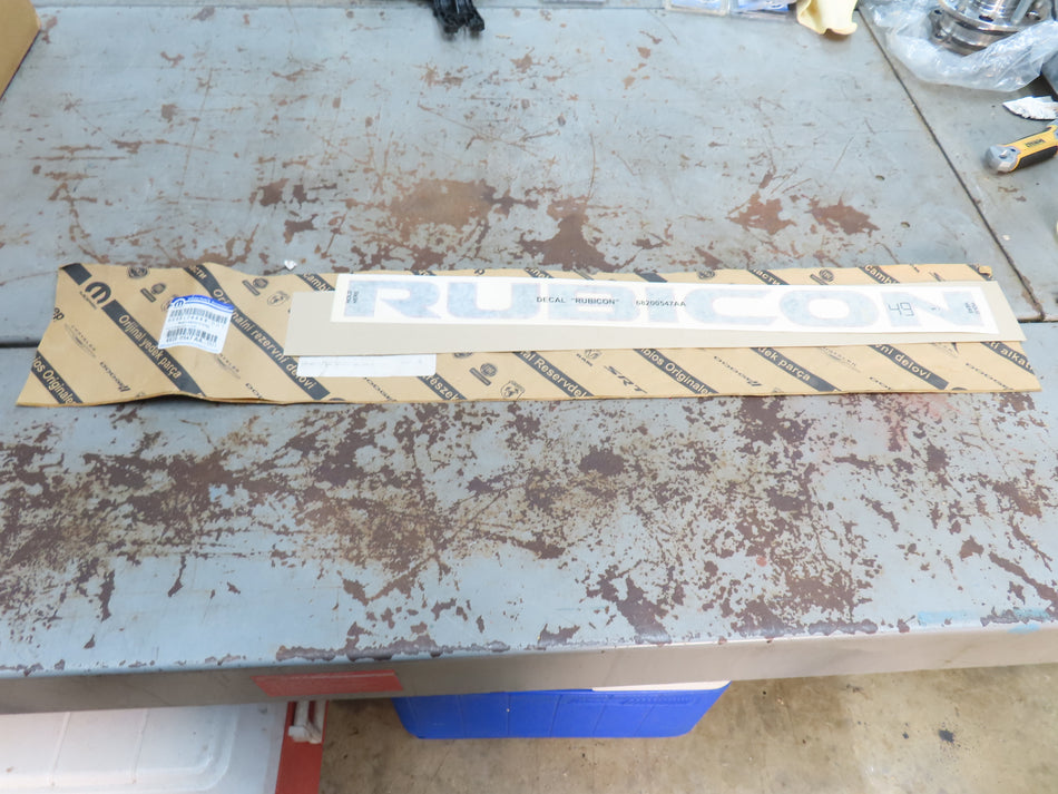 Mopar 68200547AA Hood Side Decal Sticker Red Black RUBICON