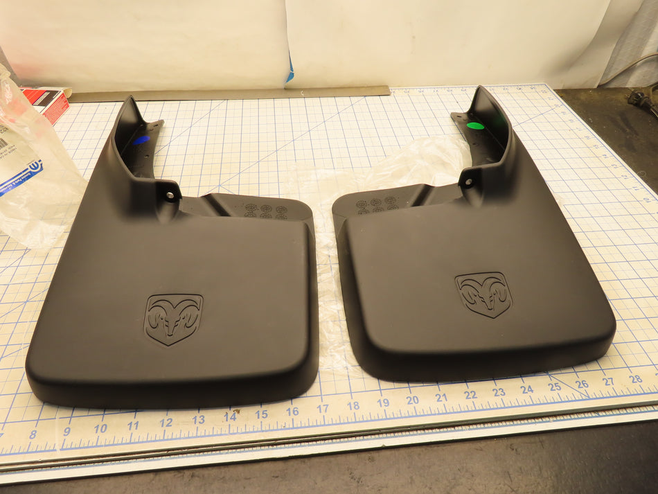Mopar 82211228 Rear Splash Guards Ram Logo No Hardware Couple Lite Marks