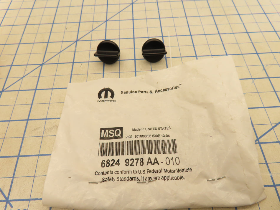 Mopar 68249278AA Fastener for Hitch Cover Trim No Factory Bag 2 Pack