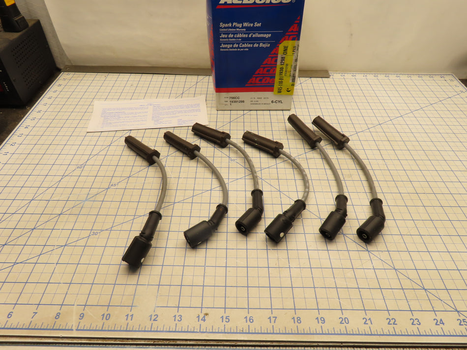 GM 19301298 Spark Plug Wire Set 6 Cylinder 756CC General Motors